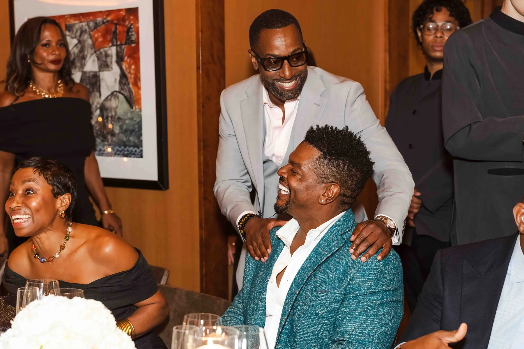 At the table, Collector X in New York