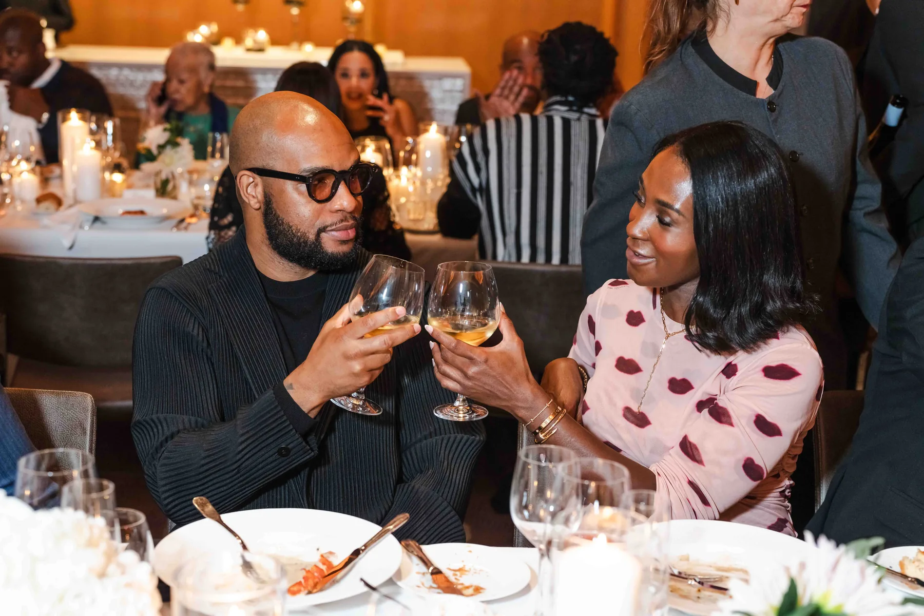A toast between courses, Collector X in New York