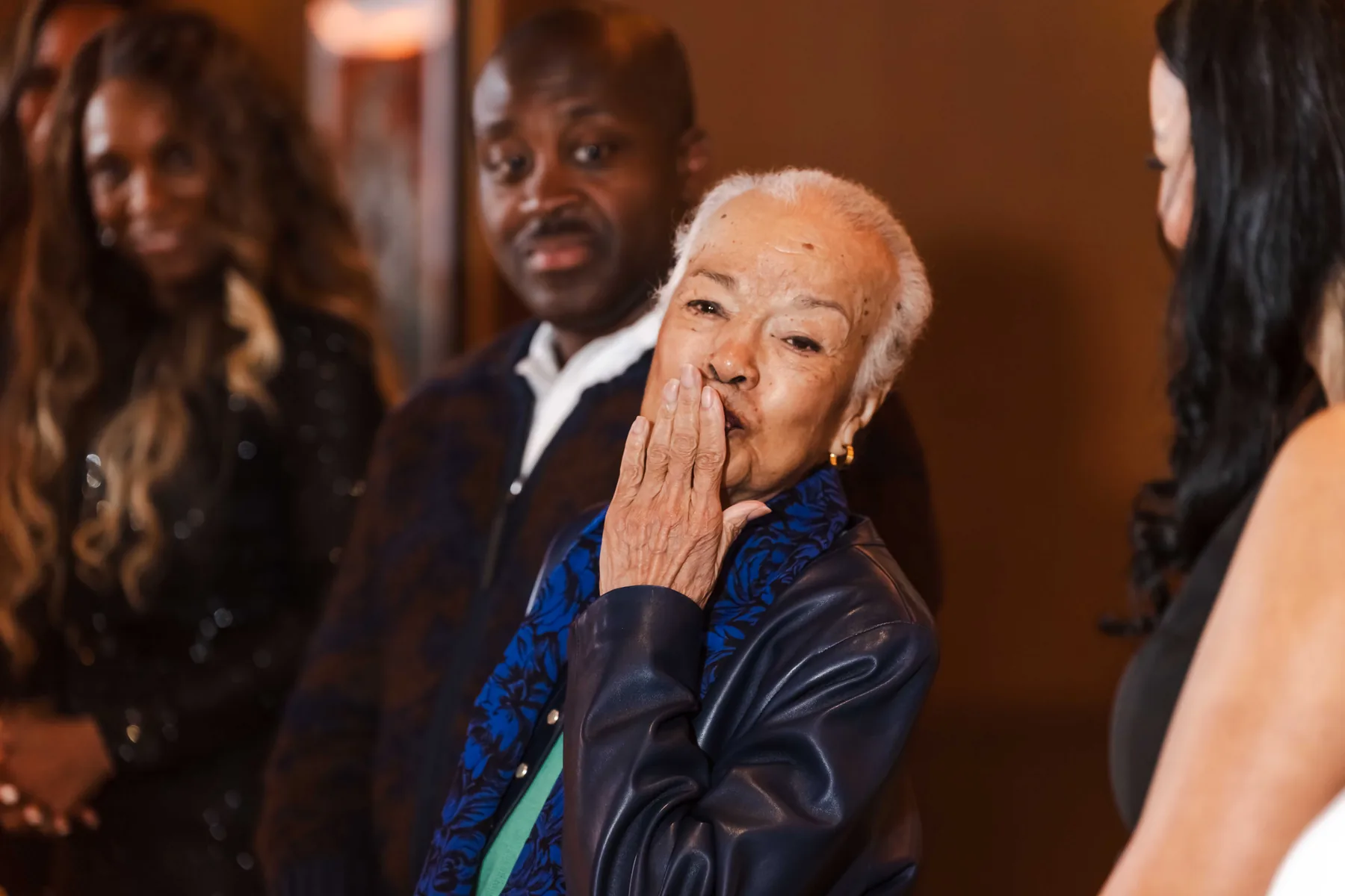 A guest at the reception, Collector X in New York