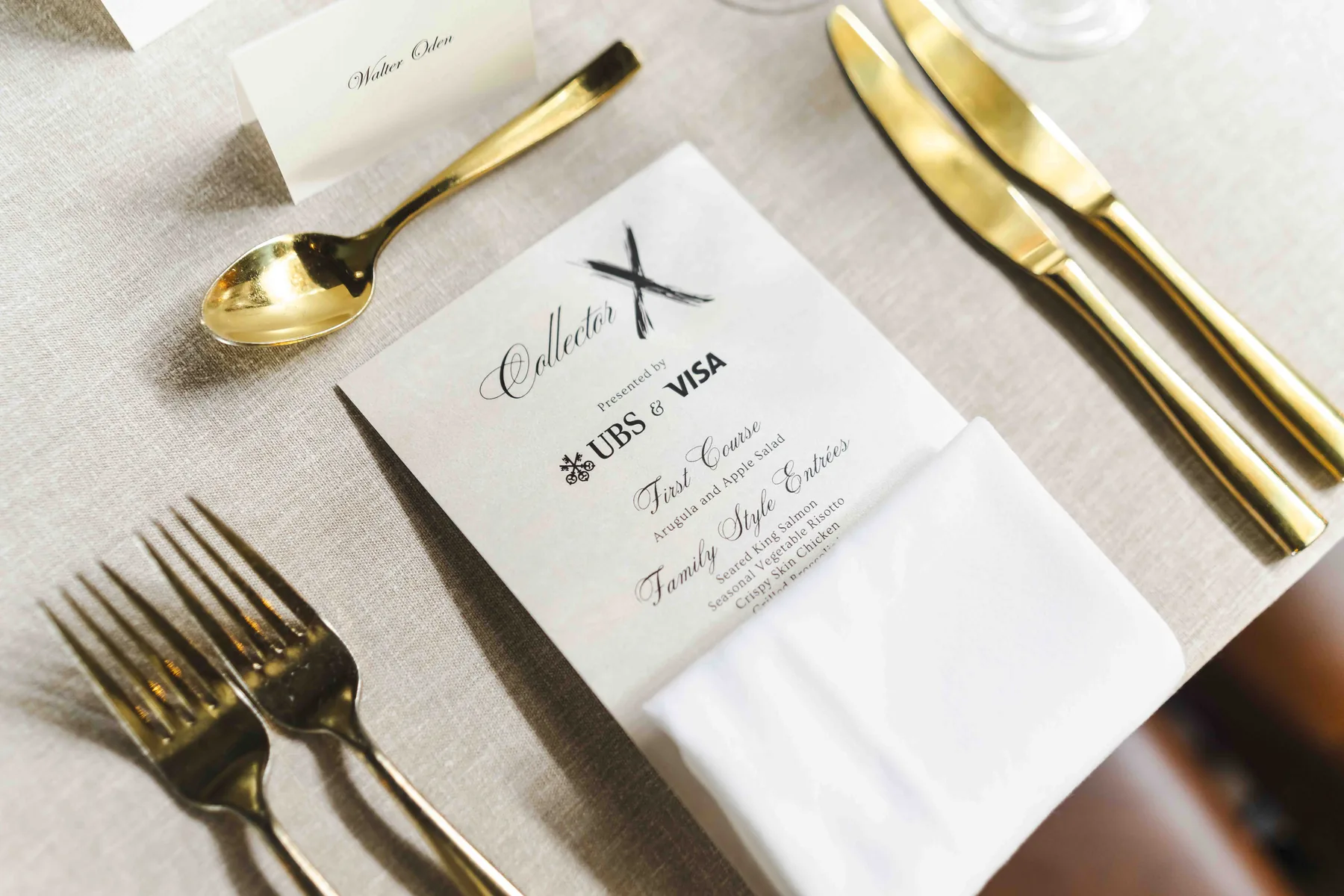 The place setting, Collector X on Martha’s Vineyard