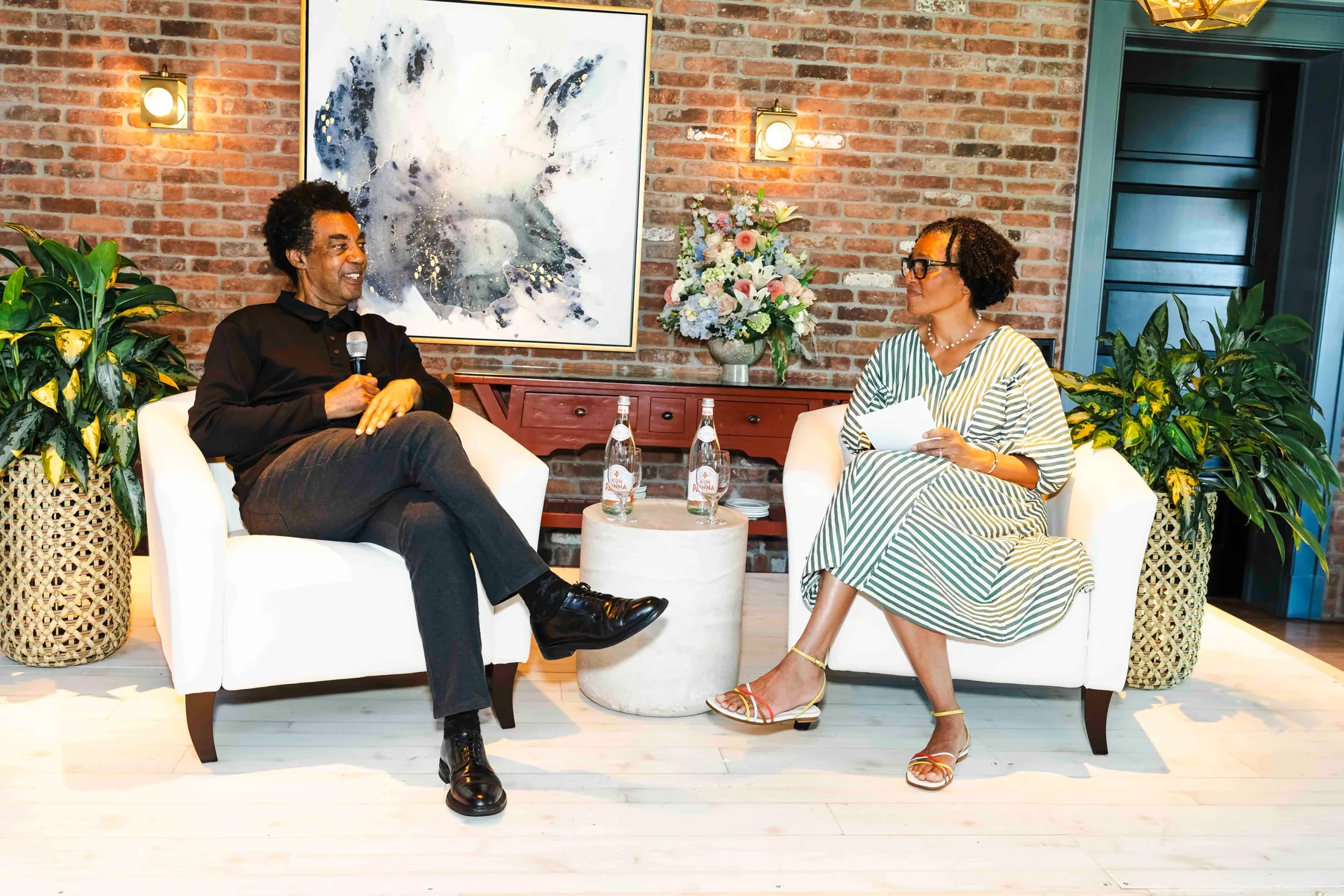 The fireside conversation, Collector X on Martha’s Vineyard