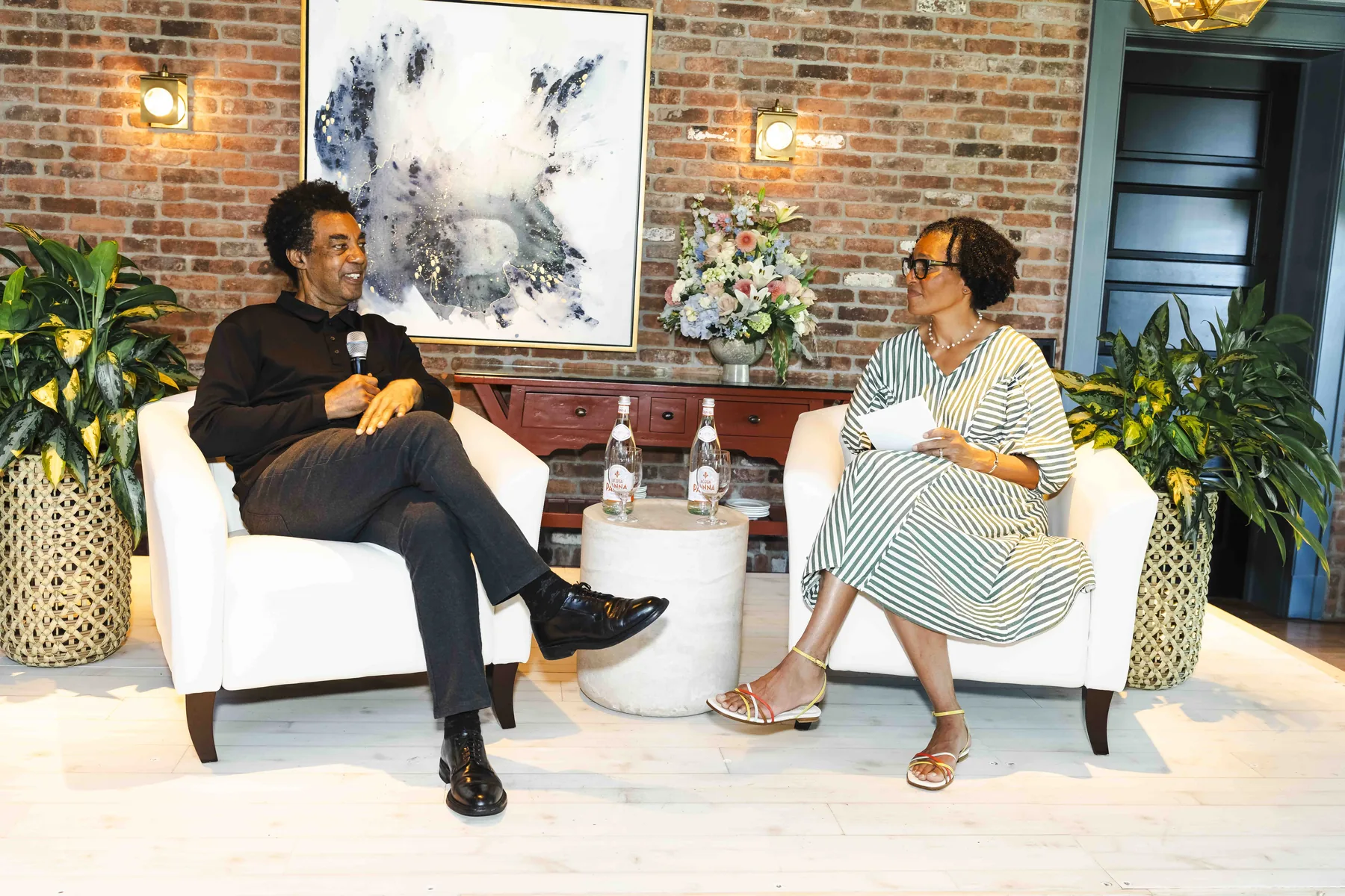 The fireside conversation, Collector X on Martha’s Vineyard