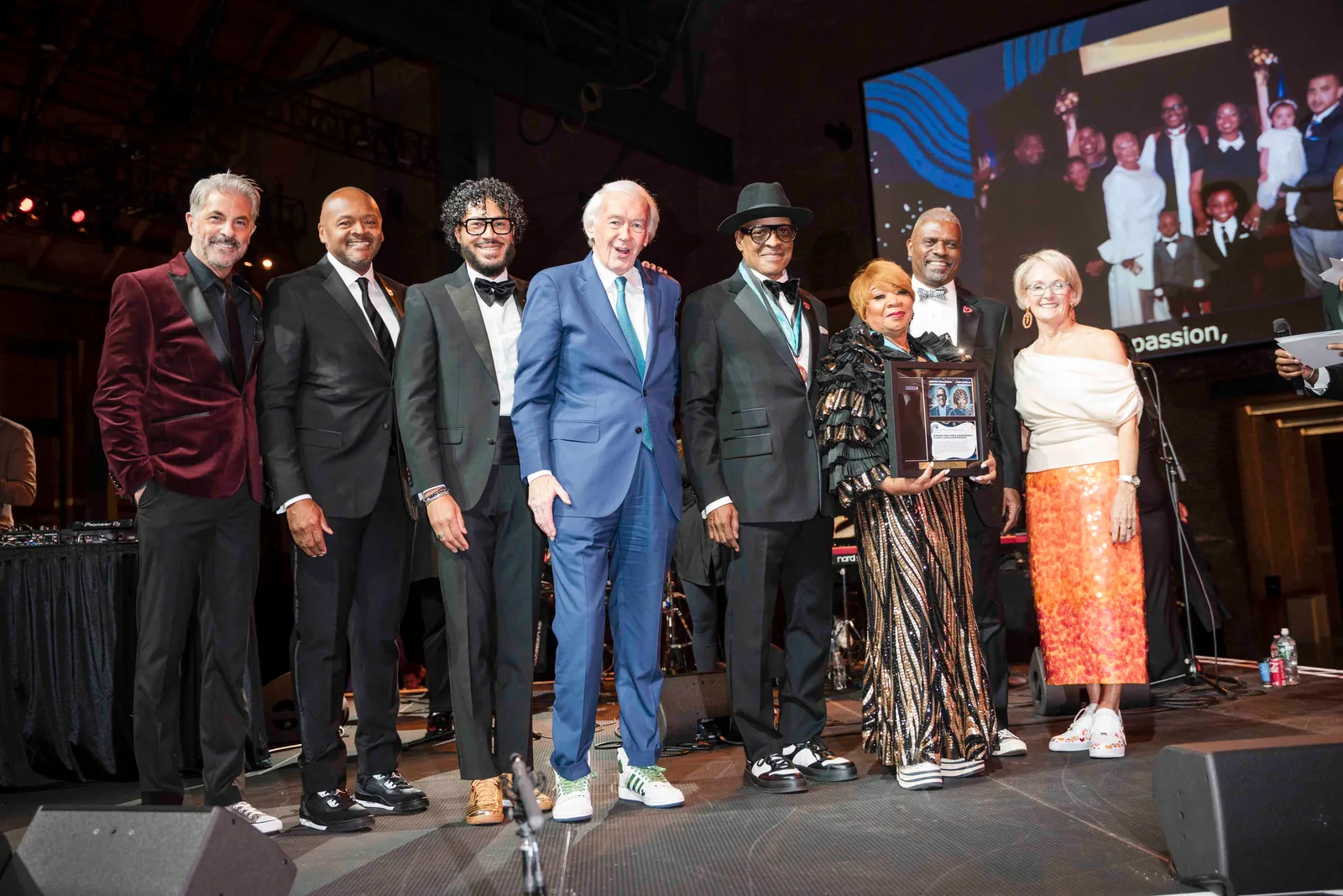 Honorees on stage, The Embrace Gala