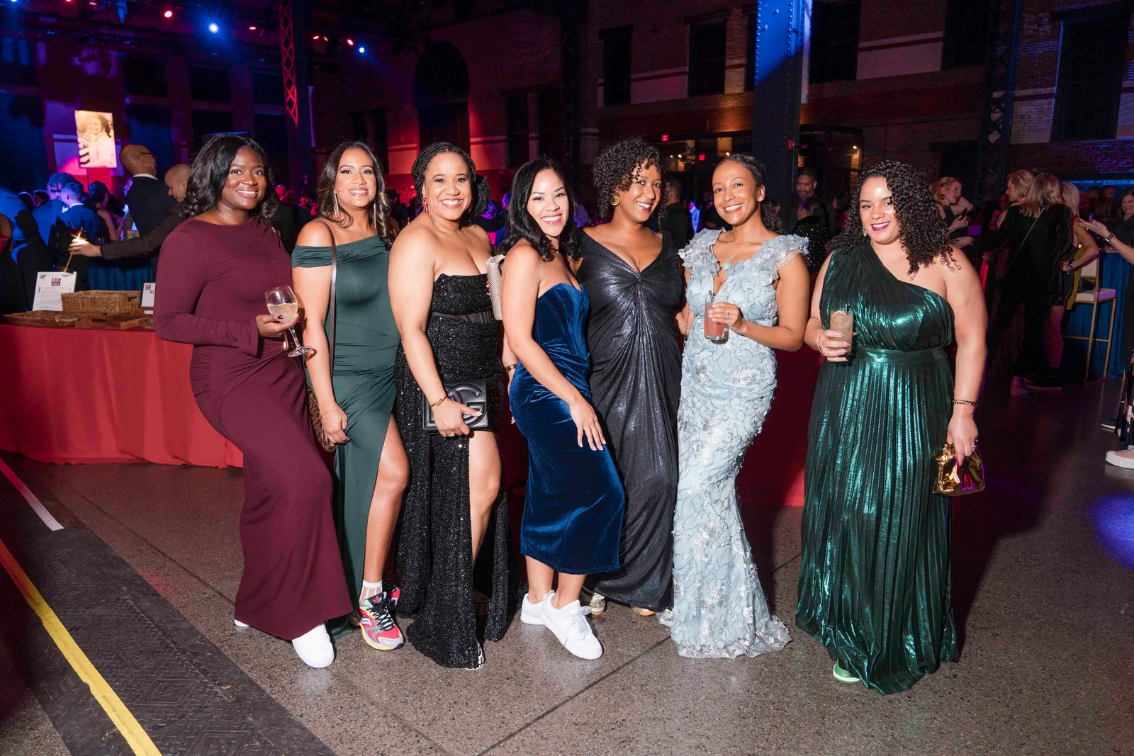 Guests in their gowns, The Embrace Gala