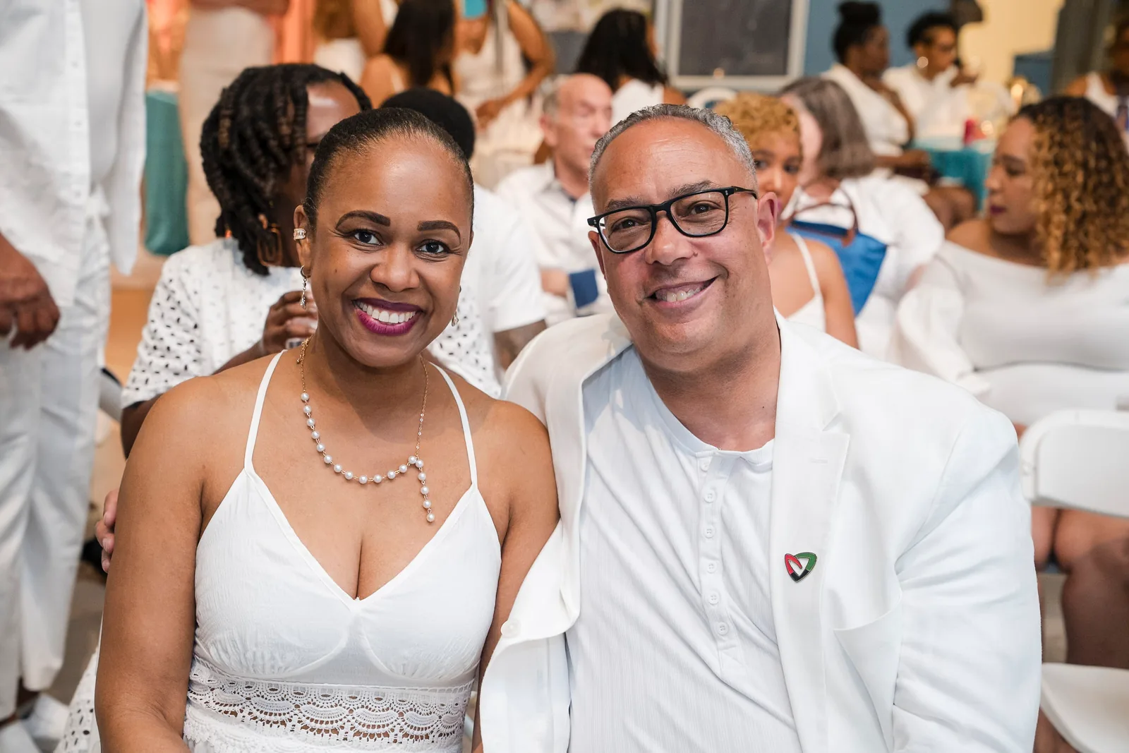 Guests in white, Embrace Ideas Festival